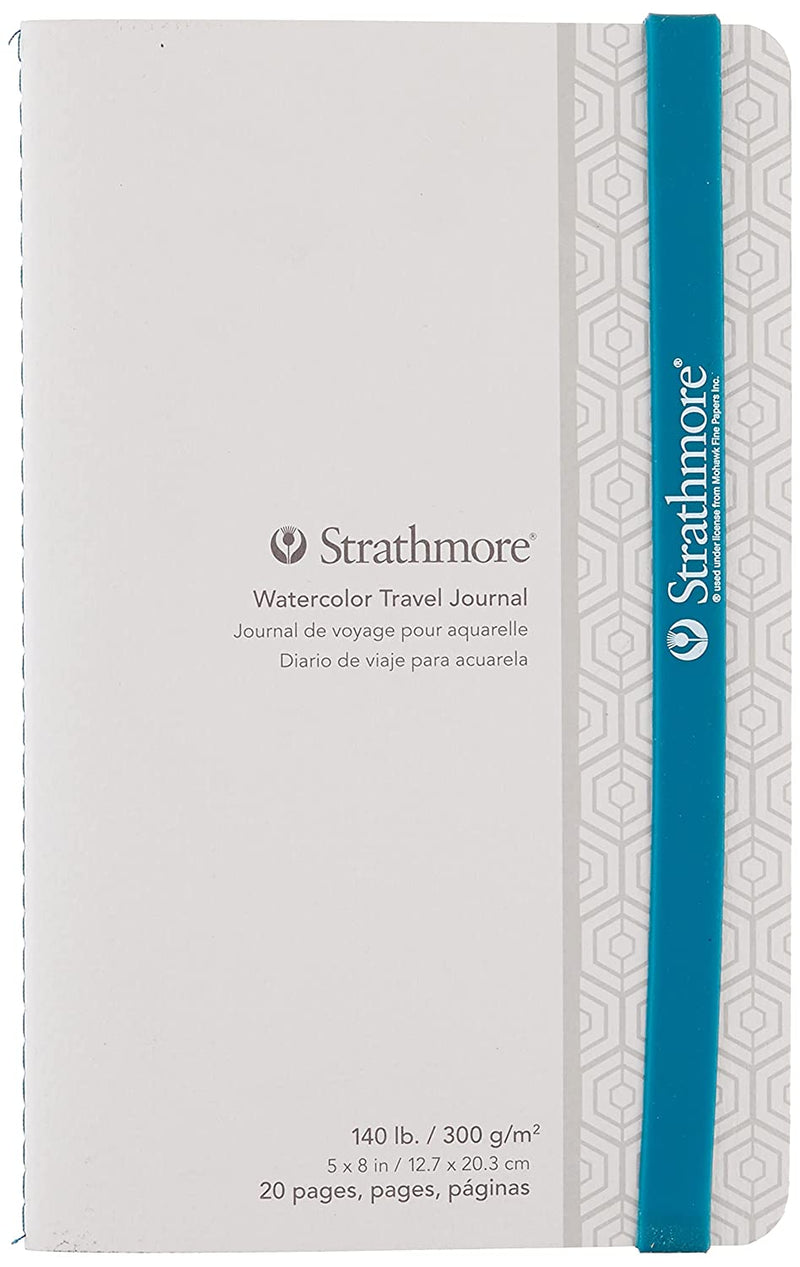 STRATHMORE WATERCOLOR TRAVEL SERIES JOURNAL 5X8 10 Sheets  GSM-300 SIZE-12.70 x 20.32 cm