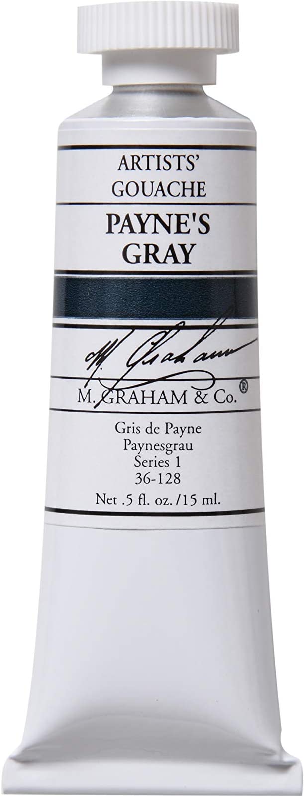 M. Graham 1/2-Ounce Tube Gouache Paint, Payne's Gray