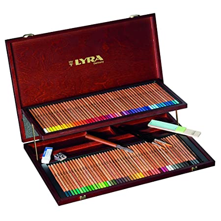 LYRA GERMANY Rembrandt Aquarell Professional Watercolour Art Pencil Set with Wooden Prestige Package