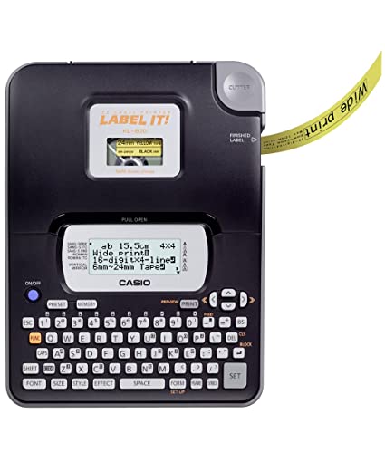 CASIO EZ-LABLE KL-820-L FROM 6 TO 24 MM WIDE PRINTER
