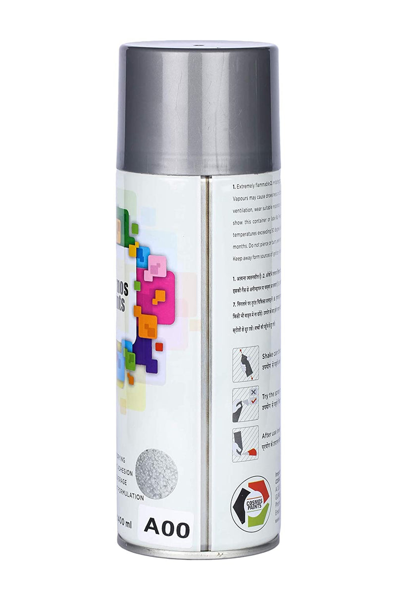 Cosmos Paints - Primer Spray in Hammer Tone Silver 400ml
