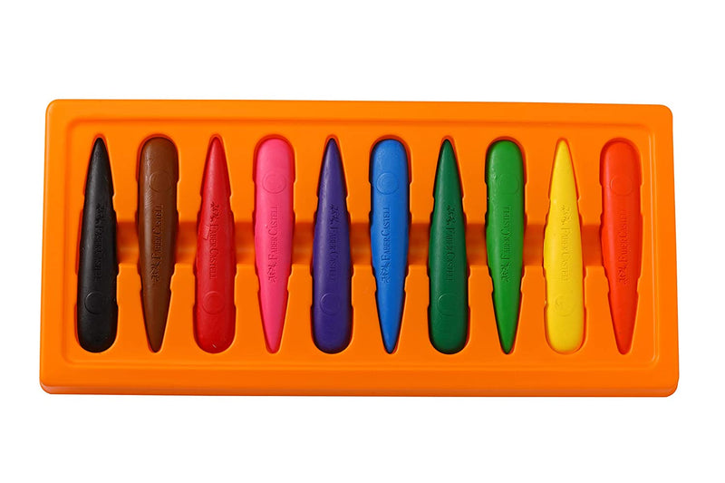 Faber-Castell Kindergarten Grip Crayons - Pack of 10 (Assorted)