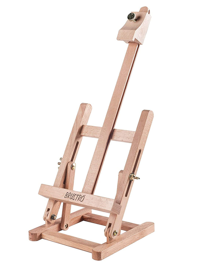 Brustro Artists’ Tabletop Mini Wooden Easel H-Frame 17 Inches