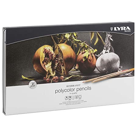 Lyra Rembrandt Polycolor Art Pencil Set with Metal Case (Assorted, Pack of 72)