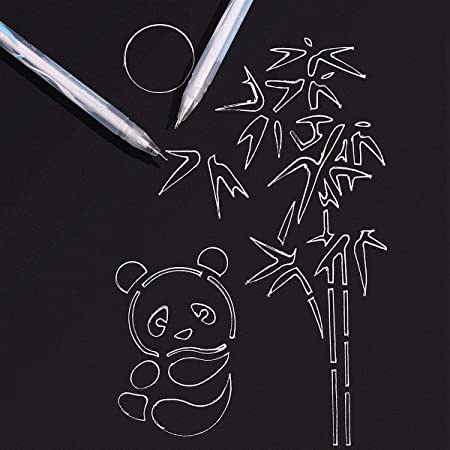 Mini Artists White Gel Pen White Highlight Gel Pen for Hand Painting Highlight 0.8 mm (Set of 3)