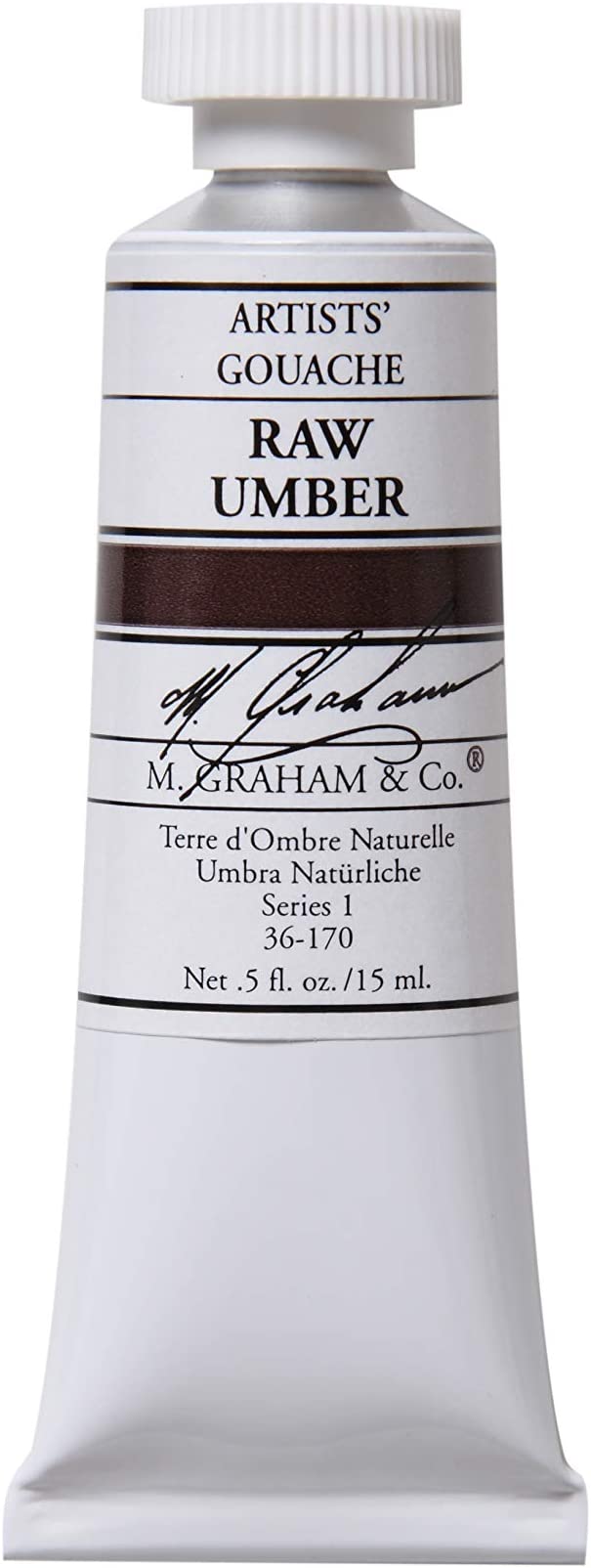 M. Graham 1/2-Ounce Tube Gouache Paint, Raw Umber