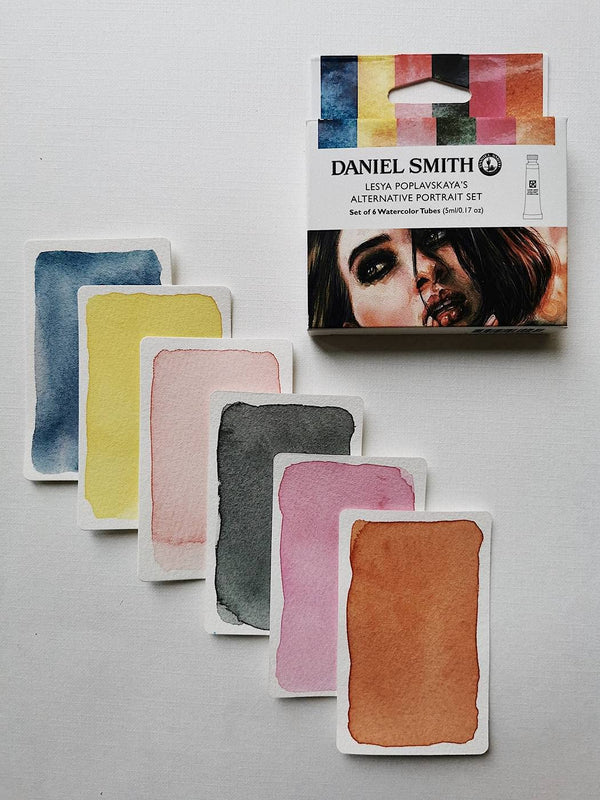 Daniel Smith Lesya Poplavskaya’s Alternative Portrait Set – Daniel Smith watercolors (6 tube)
