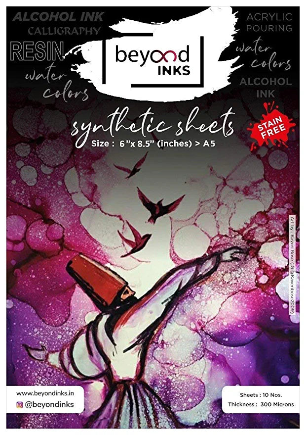 BeyondInks Synthetic Paper - A5-10 Sheets (330 microns) (Pack of 2)