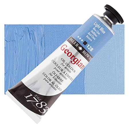 Daler-Rowney Georgian Oil Colour Metal Tube (225ml, Light Blue-128) Pack of 1
