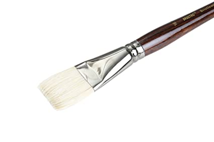 Brustro Artists Bristlewhite Flat Brush Series 1008 - Brush No. 16 (for Oil & Acrylic)