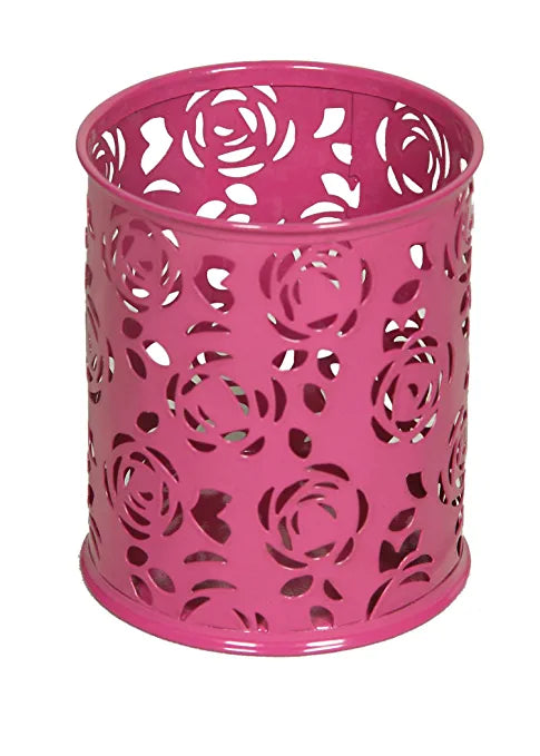Asint Round Metal Pen Stand (Rose)