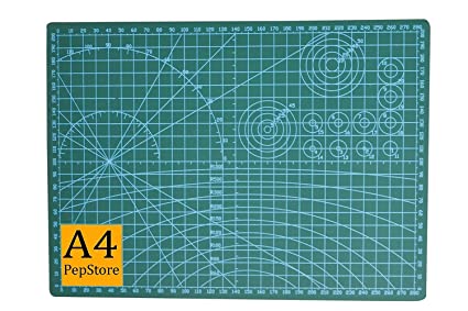 Self Healing Cutting Mat Double Sided, A4 (9" x 12") Cutting Mat Great for Scrapbooking, Fabric, Quilting, Sewing Crafts Projects