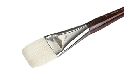 Brustro Artists Bristlewhite Flat Brush Series 1008 - Brush No. 20 (for Oil & Acrylic)