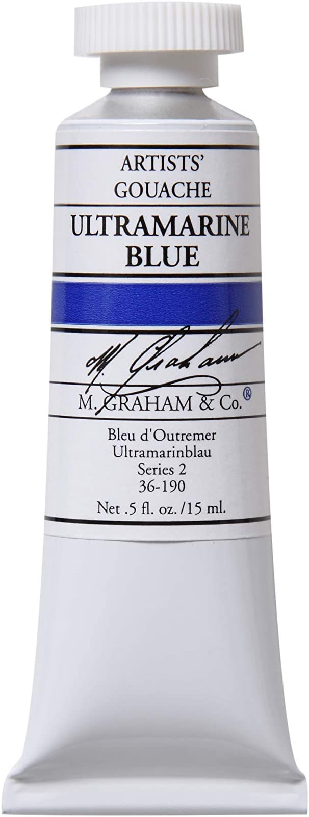 M. Graham 1/2-Ounce Tube Gouache Paint, UltraMarine Blue