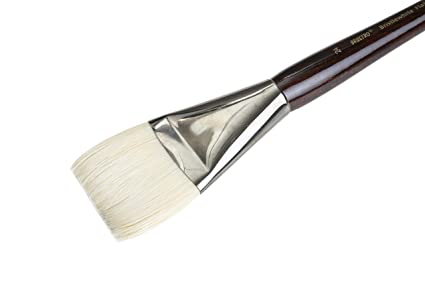 Brustro Artists Bristlewhite Flat Brush Series 1008 - Brush No. 24 (for Oil & Acrylic)