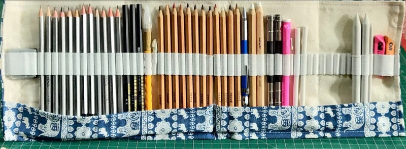 ASINT Sketching Pencil Set, Charcoal Pencils Black 3 & White 2 pcs, Graphite Pencils 12 pcs, Art Knife 1 pcs, Paper Stump 3 pcs, Corot Skin Pencils 12 pc ect.42 pcs Total for Beginners Artist