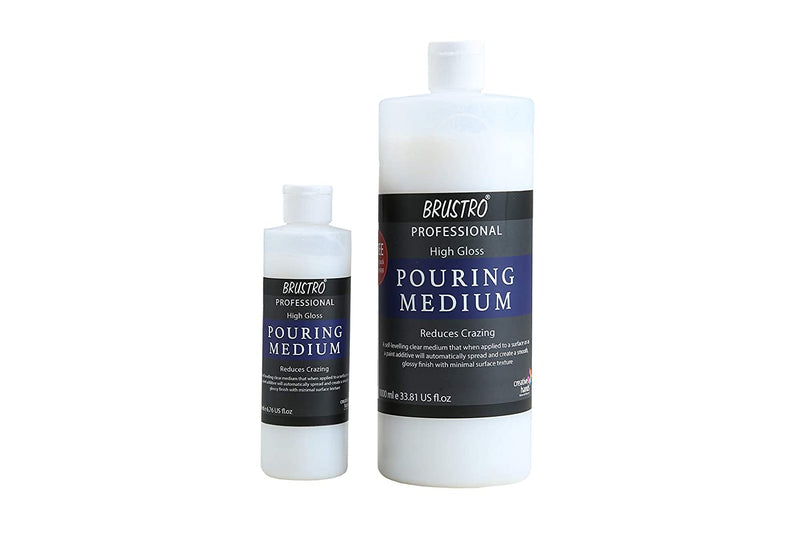 BRUSTRO Pouring Medium 1000 Ml (1 LTR.) With Extra 200 Ml Free