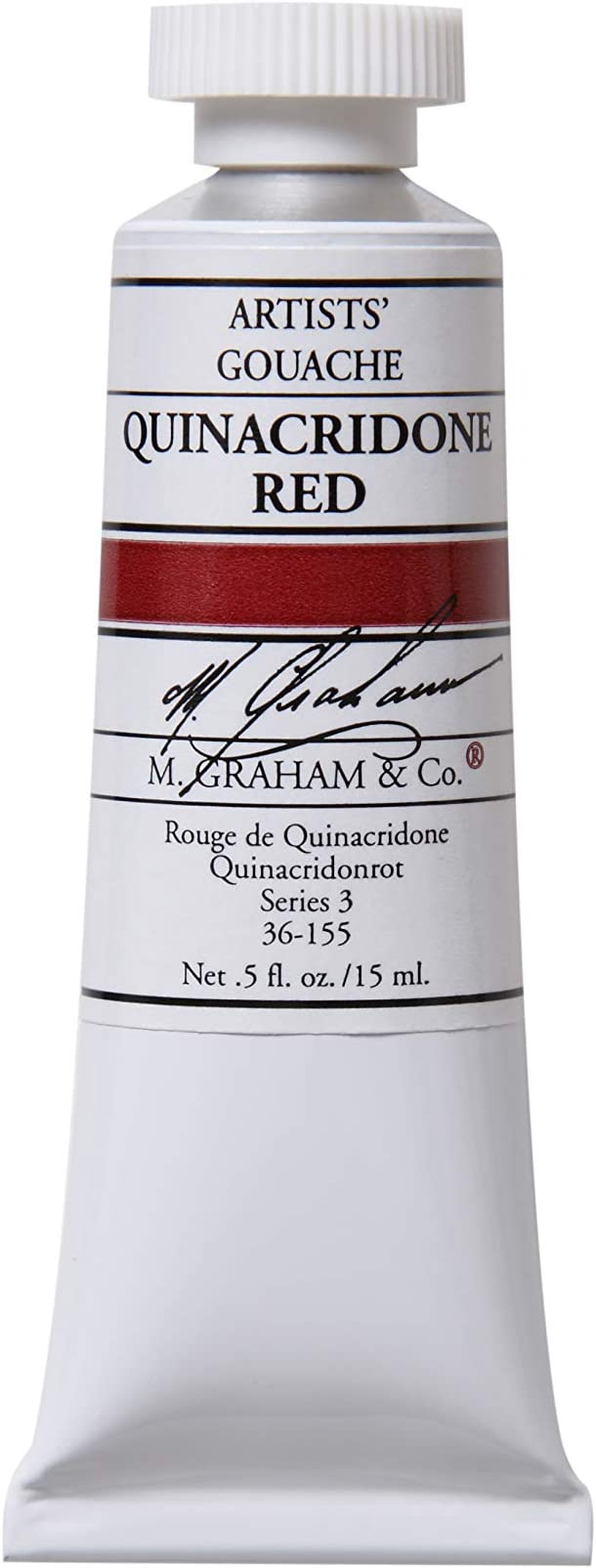 M. Graham 1/2-Ounce Tube Gouache Paint, Quinacridone Rose