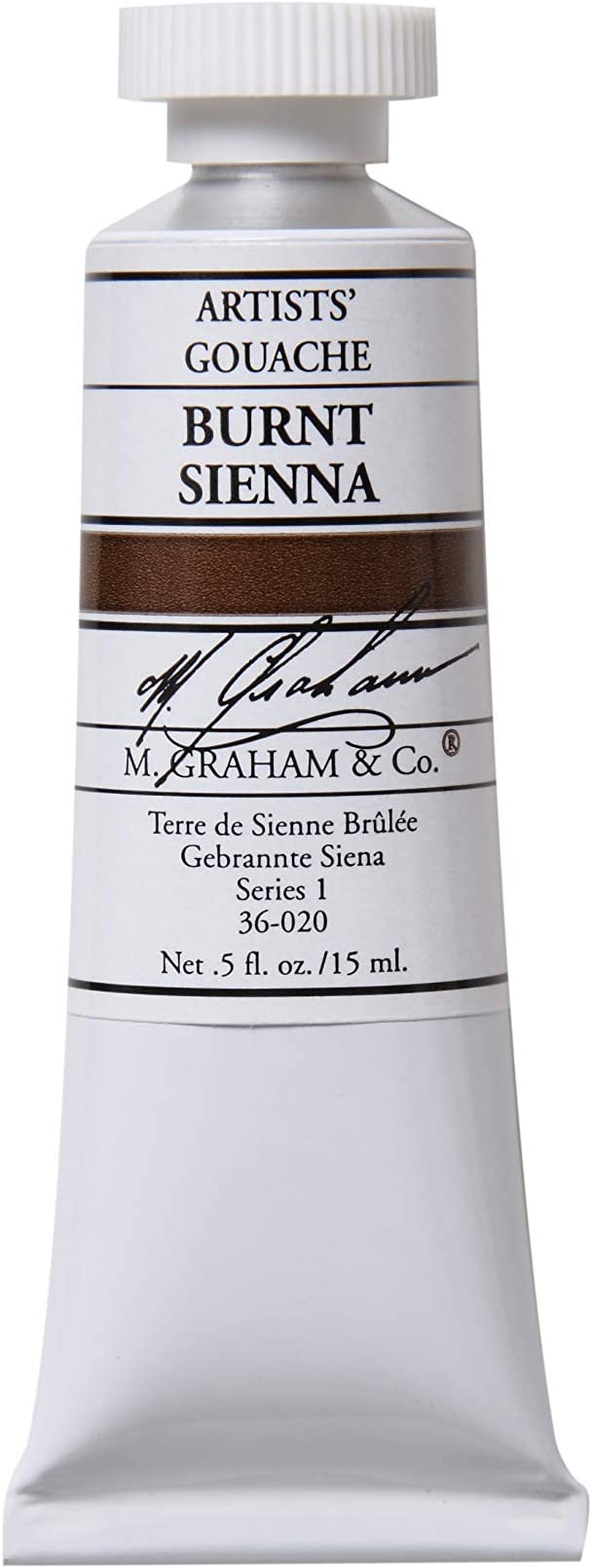 M. Graham 1/2-Ounce Tube Gouache Paint, Burnt Sienna