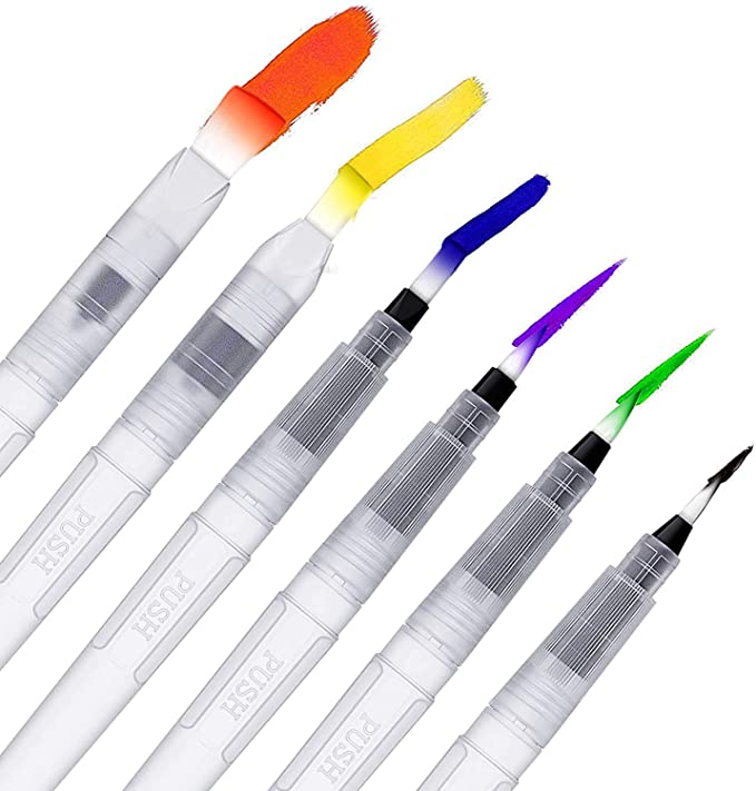 Soft Watercolor Refillable Paint Brushes