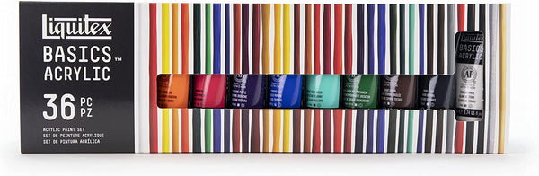 Liquitex Basics Acrylic Paint Tubes – Set of 36, 22ml