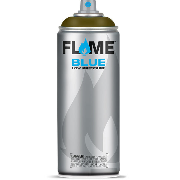 Flame Blue Low Pressure Acrylic Khaki Grey Colour Graffiti Spray Paint - FB 736 (400ml)