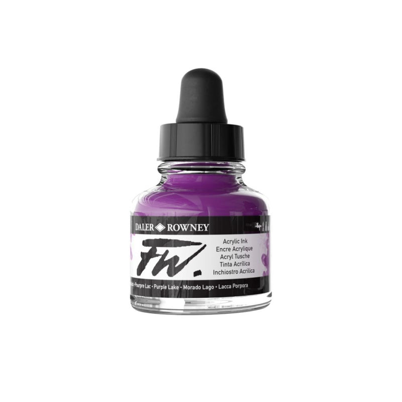 Daler-Rowney FW Acrylic Ink Bottle (29.5ml, Purple Lake-437), Pack of 1