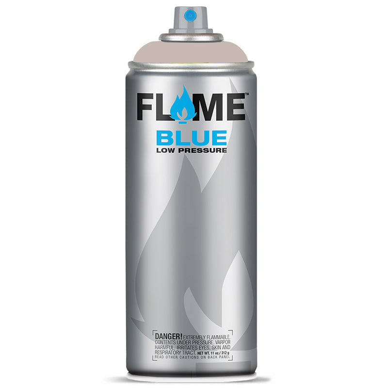 Flame Blue Low Pressure Acrylic Terracotta Grey Pastel Colour Graffiti Spray Paint - FB 808 (400ml)