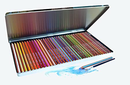 LYRA GERMANY Graduate Aquarell Watercolour Art Pencil Set with Paintbrush & Metal Case (Assorted, Pack of 36)