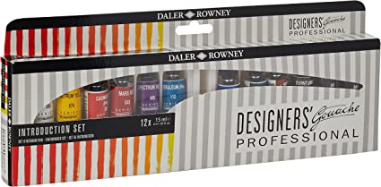 Daler Rowney Designers Gouache 12x15ml Intro Set