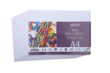 Brustro Artists Mixed Media Paper A4, 250 gsm, 36 sheets