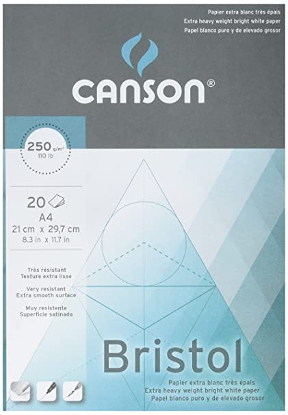 Canson Bristol Paper - A4 - Glued on Short Side