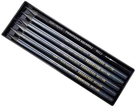 KOH-I-NOOR Progresso Woodless Graphite Pencil Set Set of 6