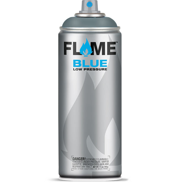 Flame Blue Low Pressure Acrylic Dark Grey Neutral Colour Graffiti Spray Paint - FB 840 (400ml)