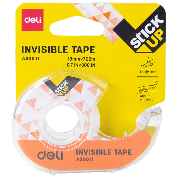 Deli WA30011 Invisible Tape (White, Pack of 1)