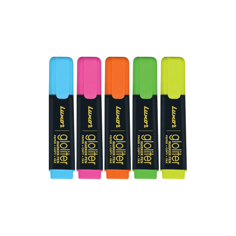 Luxor Highlighter - Assorted Colors - Set Of 5