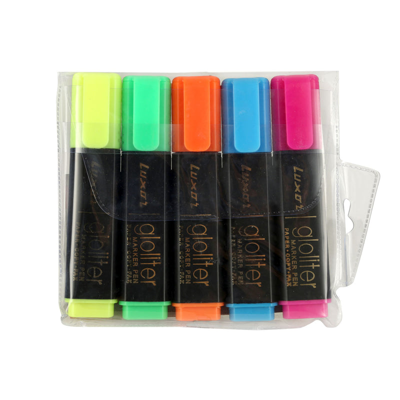 Luxor Highlighter - Assorted Colors - Set Of 5