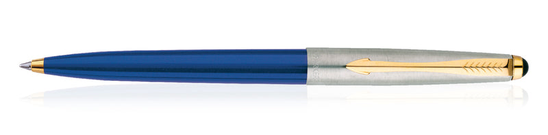 Parker Galaxy Standard Gold Trim Ball Pen Blue Body Color