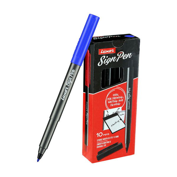 Luxor Sign Pen Blue (Box of 10)