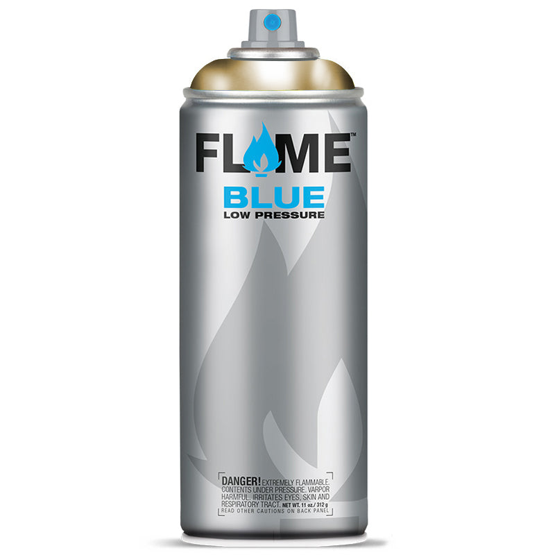 Flame Blue Low Pressure Acrylic Gold Colour Graffiti Spray Paint - FB 906 (400ml)