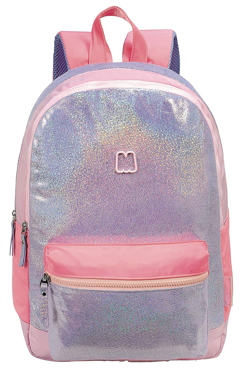 Linc Marshmallow Sparkly Violet 16.9 Inch Casual Backpack - 63473