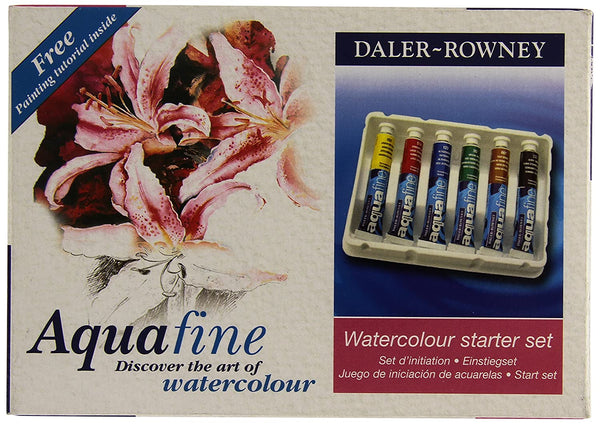 Daler-Rowney Aquafine Watercolour Starter Set (6 x 8ml Tubes)