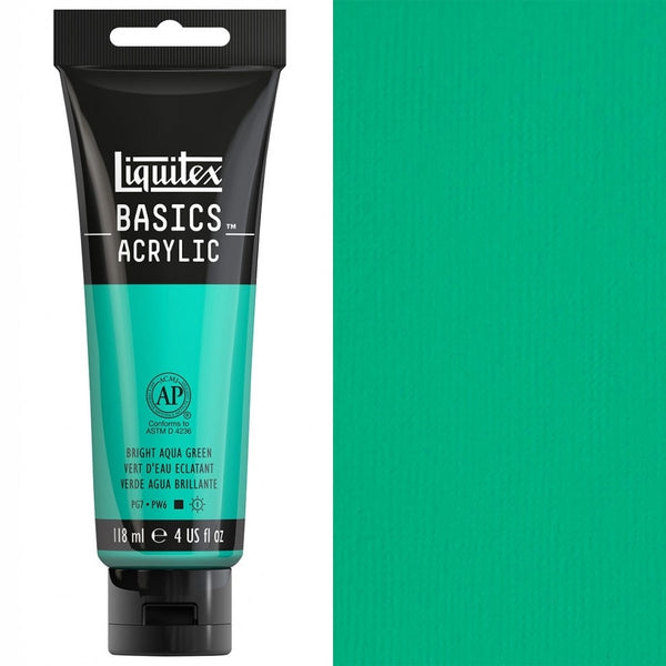Liquitex - Basics Acrylic Colour - 118ml Bright Aqua Green