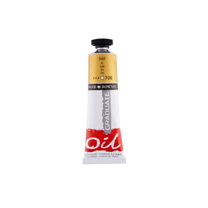 Daler-Rowney Graduate Oil Colour Paint Metal Tube (38ml, Gold-708), Pack of 1