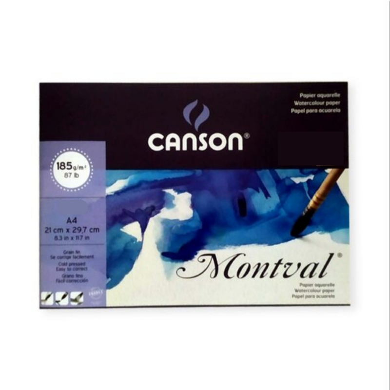 Canson Montval 21x29.7cm; A4 Cut Packs 185 GSM
