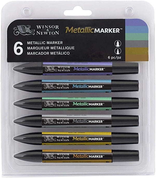 Winsor & Newton Metallic Marker 6 Set