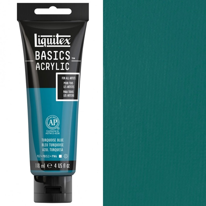 Liquitex - Basics Acrylic Colour - 118ml - Turquoise Blue