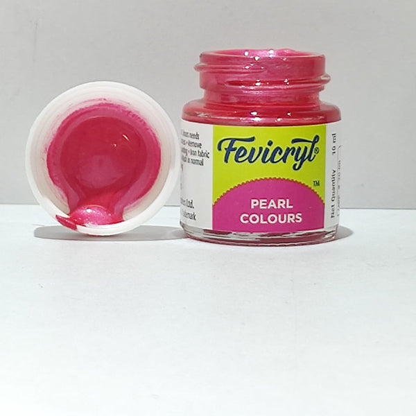 FEVICRYL ACRYLIC COLOR PEARL PINK [10 ML], Pack of 2
