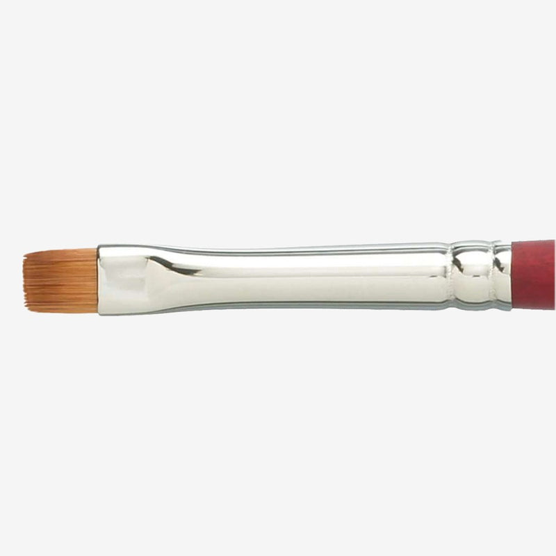 Princeton Velvetouch Short Handle Chisel Blender Paintbrush (No 6)