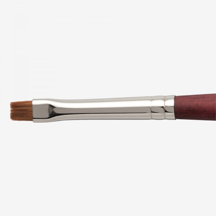 Princeton Velvetouch Short Handle Mini Chisel Blender Paintbrush (No 0)